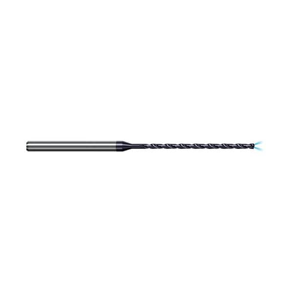 1.587 mm Drill dia. x 34.5mm Carbide HP Drill for Deep Hole, 2 Flutes, AlTiN Nano Coated